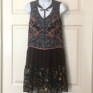 Xhilaration Tank Dress Boho Tired Ruffled S (0004)